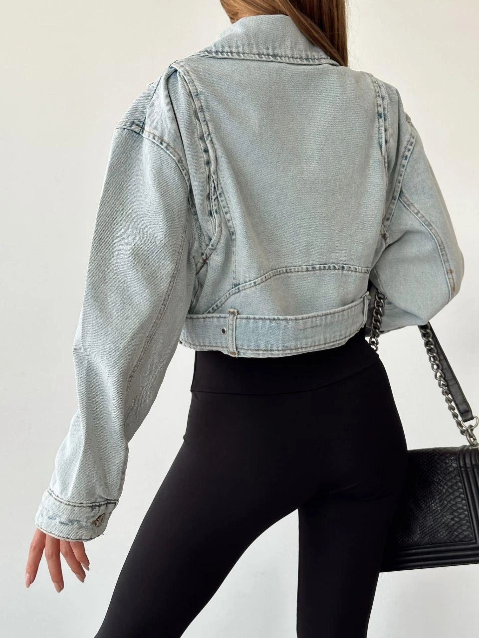 Belted Denim Jacket 