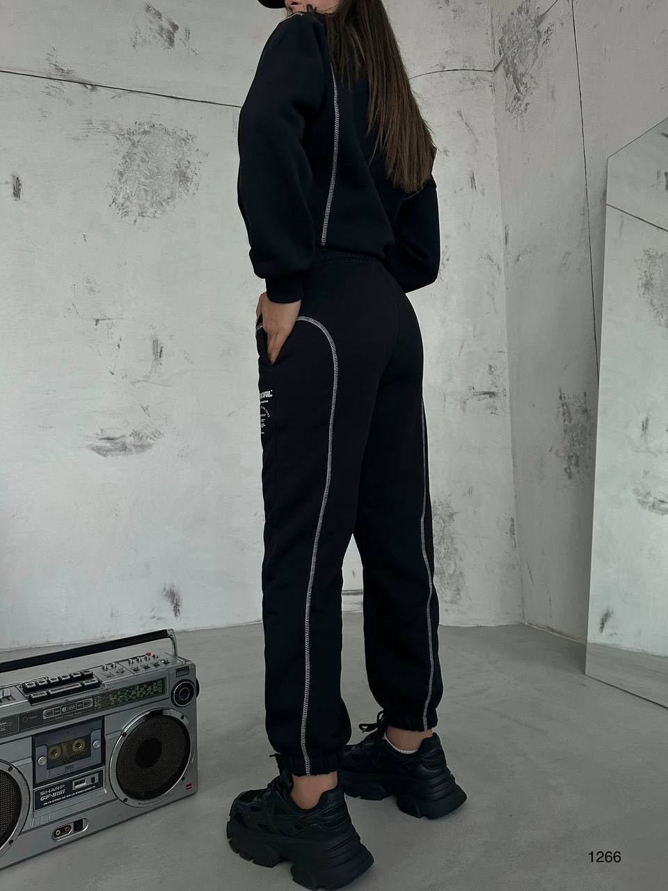 Reverse Overlock Sweat Tracksuit Set